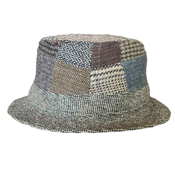 Hanna Tweed Patchwork Walking Hat - size Large - Picture 2 of 5